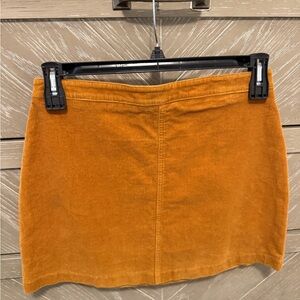 Forever 21 Corduroy Mini Skirt in Amber
